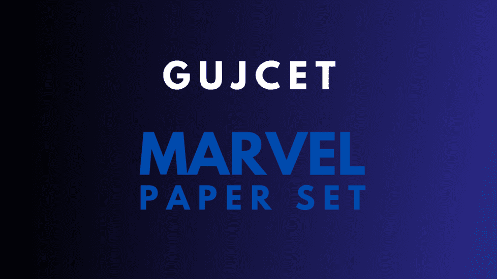 GUJCET Marvel Paper Set PDFs